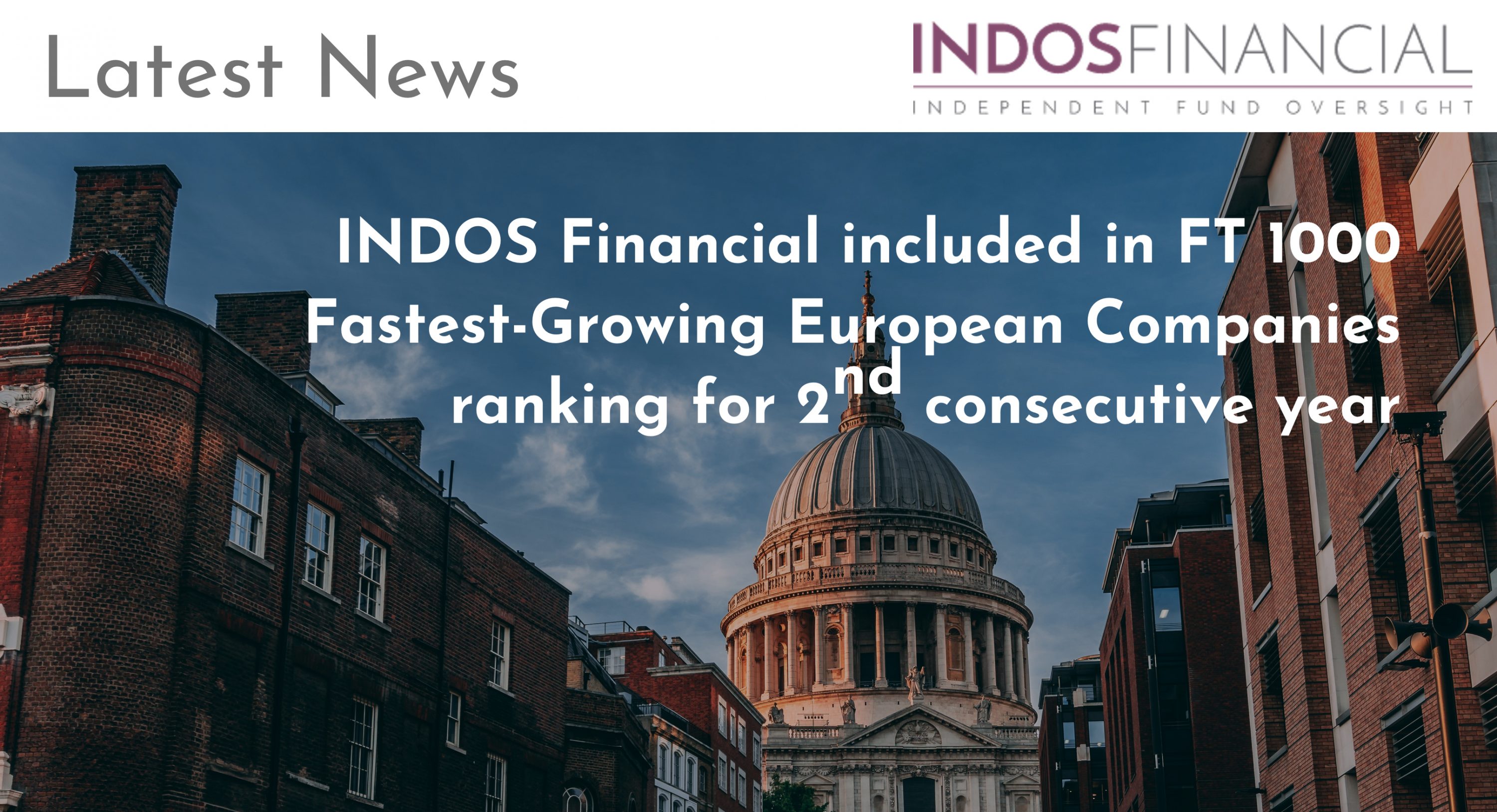 INDOS Financial included in FT 1000 Fastest-Growing European Companies